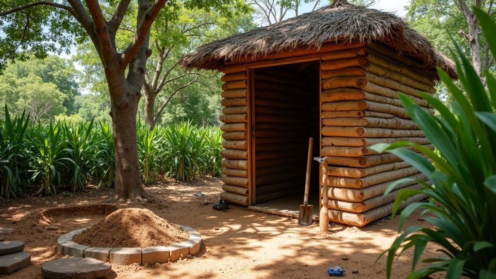 construct a basic latrine