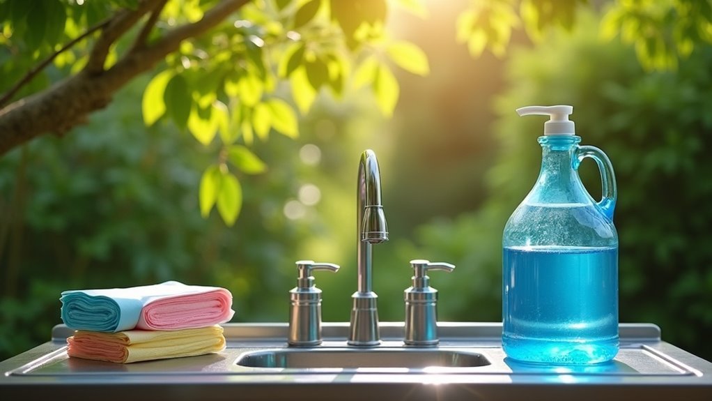 establishing hygiene stations efficiently