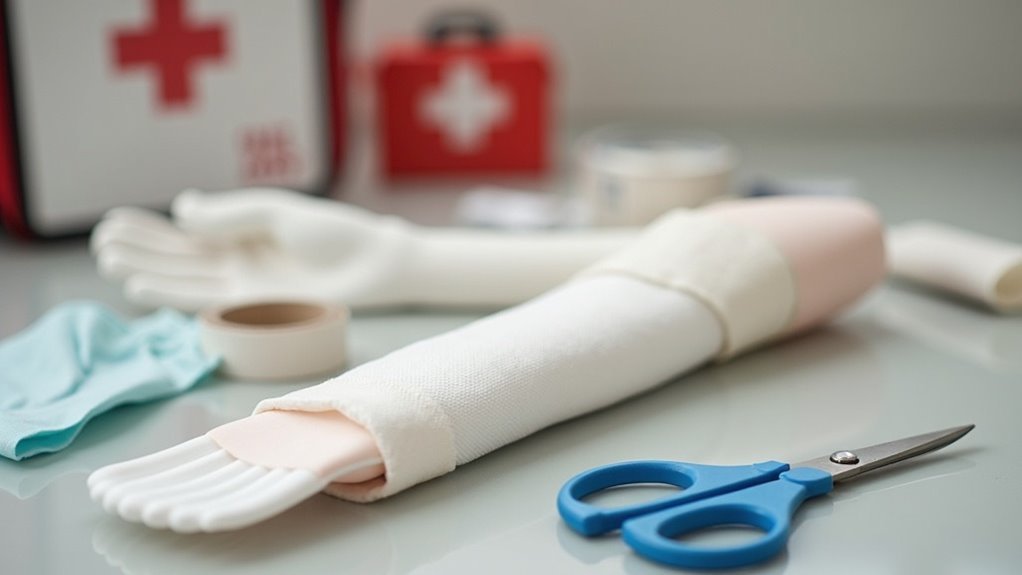 proper limb splinting technique