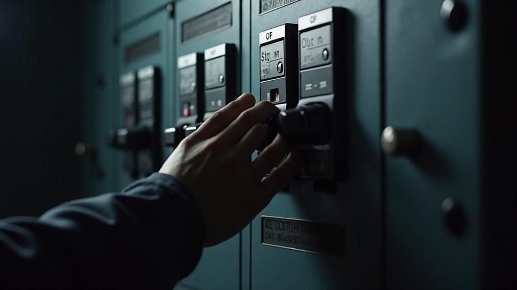 reset breakers after outages