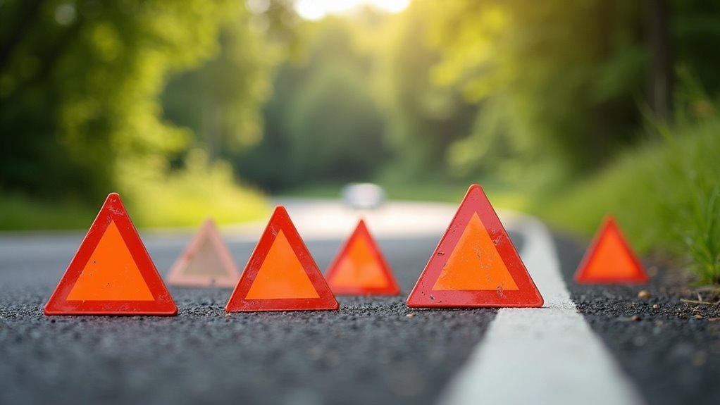 roadside emergency safety triangles