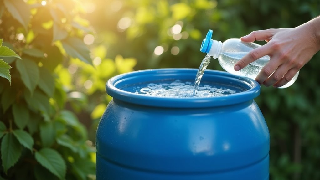 sanitize water barrels effectively