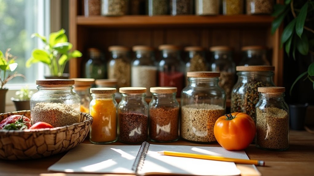 stock essential food items