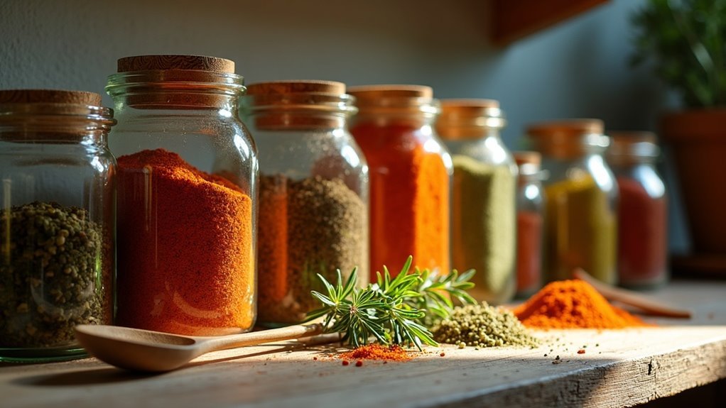 store spices in airtight containers