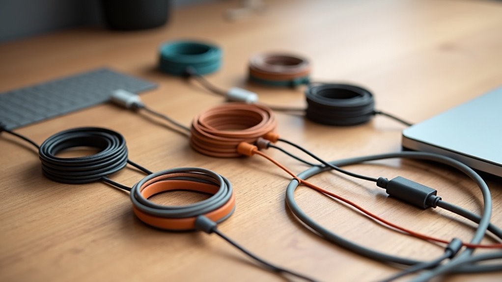 organize cords for tidiness