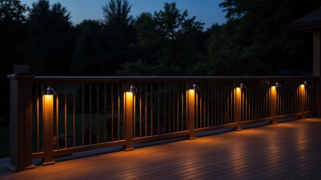 outdoor railing lighting options