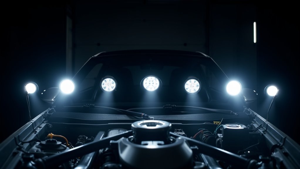 top under hood lighting